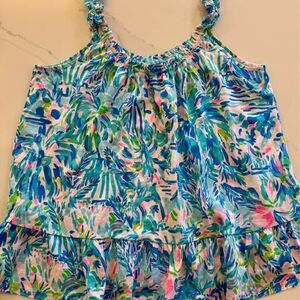 Never worn!  Lilly Pulitzer Peplum tank